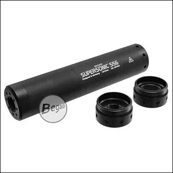 Supersonic 556 Modular Silencer Aus Aluminium - 14mm CCW + CW, 24mm AK CW - BEGADI