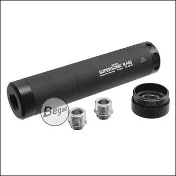Supersonic 9/45 Modular Silencer Aus Aluminium - 14mm CCW, 16mm CW, 12mm CCW, 11mm CCW - BEGADI