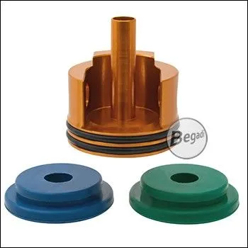 Pro CNC Cylinderhead Mit Zwei O-Ringen Und Sorbo Pads Für V3 Gearboxen Mit Langer Nozzle (S&T 316, S&T UST45, JG S77 Etc.) - BEGADI