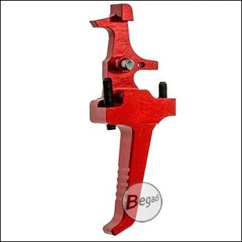 Pro CNC Angled Speed Trigger Für BEGADI Sport SMG "Mod 5" S-AEGs -Rot