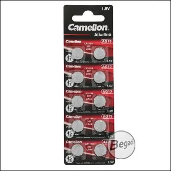 10x AG13 / LR44 / LR1154 (357) 1.5V Knopfzelle (1 Blister Mit 10 Stück) - Camelion