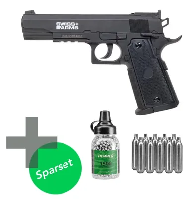 P1911 Match CO2 Luftpistole 4,5 mm BB - Kaufen! - Swiss Arms