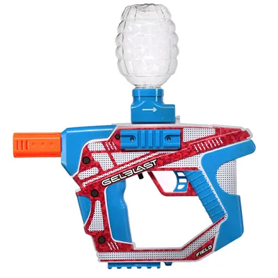 Gel Blaster Komplettset Soft-Gel Markierer Rot/Blau Inkl. USB-Ladekabel, Hopper Und 1000 Gel Kugeln - Field
