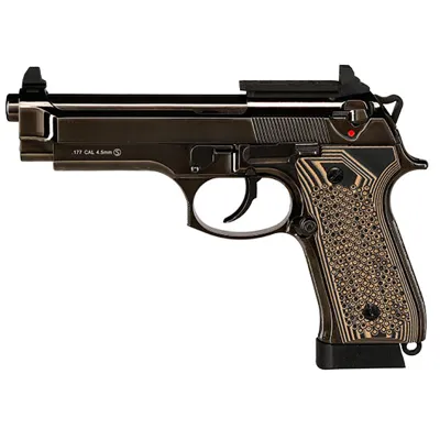 M92 Fusion Optic Ready CO2 Luftpistole Kal. 4,5 mm BB Vollmetall Blackchrome-Finish - G10 Grip Edition - KLI