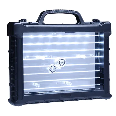 UPC Pistol Case Mit LED-Beleuchtung Koffer 31 x 27 x 7 cm - Wei-ETech