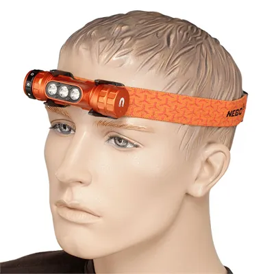 LED Stirnlampe HL1000 Master Series 1000 Lumen 5 Leuchtmodi Wiederaufladbar Kupferorange Inkl. Kopfband Und USB-C-Ladekabel - Nebo