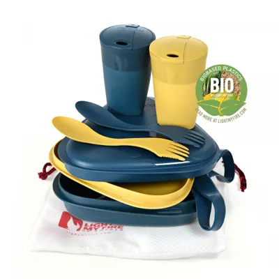 ´N Eat Kit Bio Für 2 Personen Mustyyellow/ Hazyblue - Light My Fire