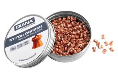 Spitzkopf Diabolos Verkupfert Glatt 5,5mm 250 Stück - Diana