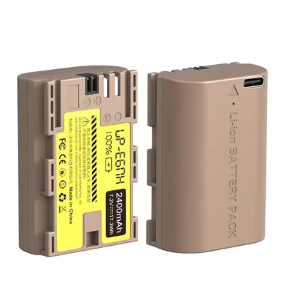 LP E6NH Type Lithium Ion Battery with USB C Charging Port (2400mAh) - Ulanzi