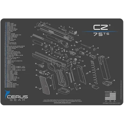 CZ 75 TS Handgun Cleaning Mat - Cerus Gear