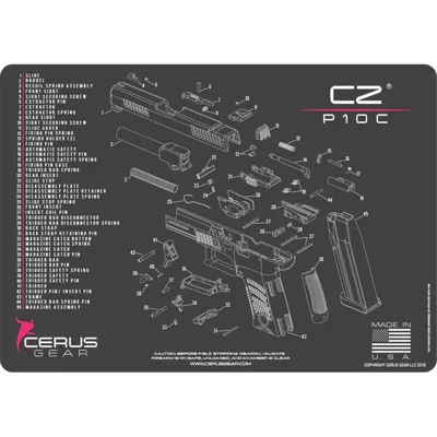 CZ P 10C Handgun Cleaning Mat - Cerus Gear