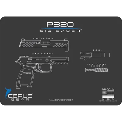 EDC Sig Sauer P320 Handgun Cleaning Mat - Cerus Gear