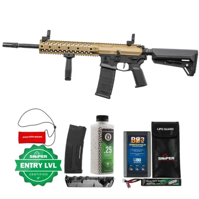 Einsteiger Set #1 - LT-12 M4 W/ ETU (S), Dualtone - Lancer Tactical