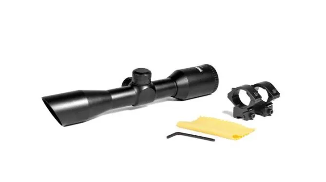 Phantom Riflescope 4x32 Compact W/Rings · Negro