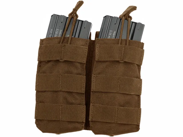 Double Open-Top M4 Pouch · Tan / FDE