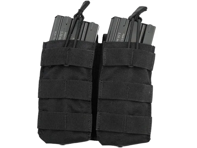 Double Open-Top M4 Pouch · Negro