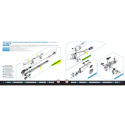 Ersatzteil LE4 Mki-P GPM-A02-A #4,8,9 Und LE4 Mki-P GPM-A03-A #1 (Wood Stock) Für Die LE4 Mki-P Von - G&G Armament
