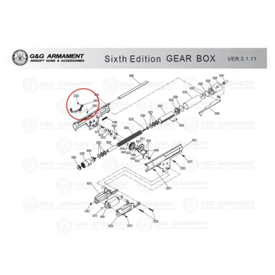 Part 007, 009, 021 (Cut-Off Lever Set for G2010 Gearbox) Für Die FN2000 Von - G&G Armament