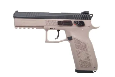 CZ 75 P-09 Duty CO2 Pistole Metalslide BiColor cal. 4,5mm Diabolo Und Stahl BB - ASG