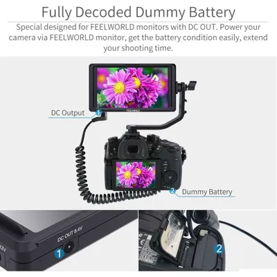 FW50 Dummy Battery A6500 A7 to DC - Feelworld