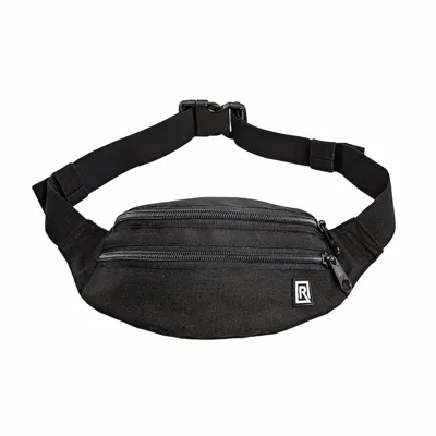 Waist Pack Met 2 Zakken Met Rits & Verstelbare Riem Zwart - Blackrapid