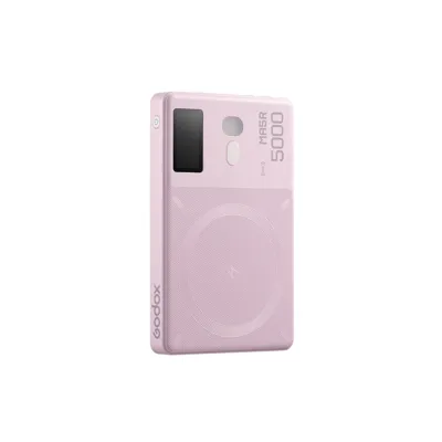 MA5R Mobile Power Bank&RGB LED Light Roze - Godox
