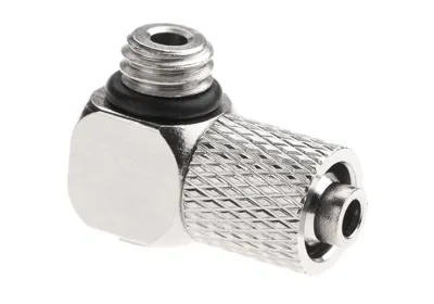 HPA Hose Coupling with Screwed Catch 90 Degree - Outer M6 Thread - Epes Airsoft