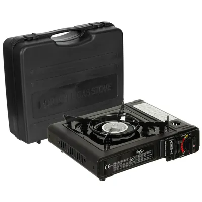 Fox Outdoor Gaskocher Camping Mit Piezo-Zündung 2.300 Watt