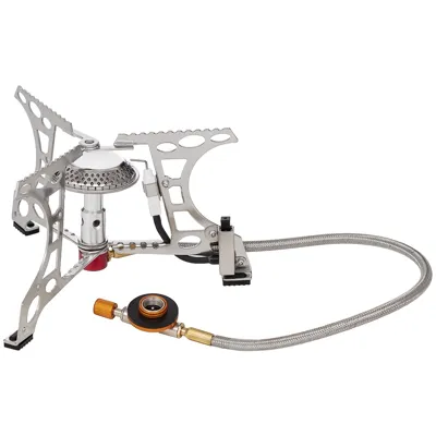 Fox Outdoor Gaskocher Mit Schlauch Und Piezo-Zündung 4.000 Watt