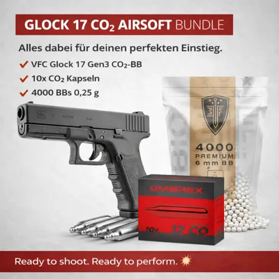 Glock G17 Gen3 CO²-BB Starter Set - Inkl. CO²-KAPSELN &Amp; 4.000 Bio BBs - Umarex