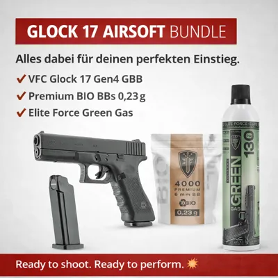Glock G17 Gen4 Starter Set - Inkl. Green Gas &Amp; 4.000 Bio BBs - Umarex