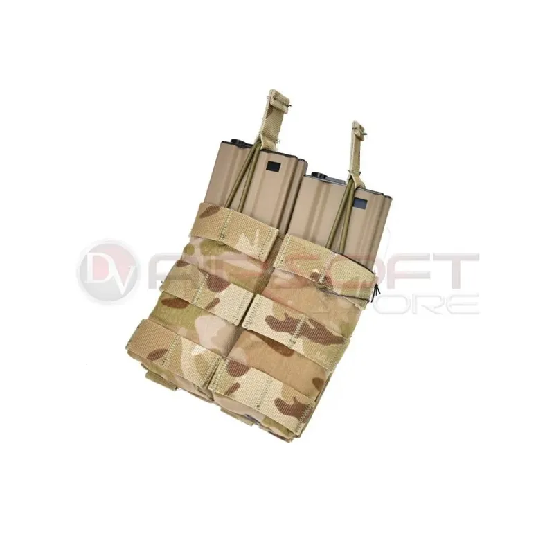 Double Open Top 5.56 Pouch - Arid · Multicam
