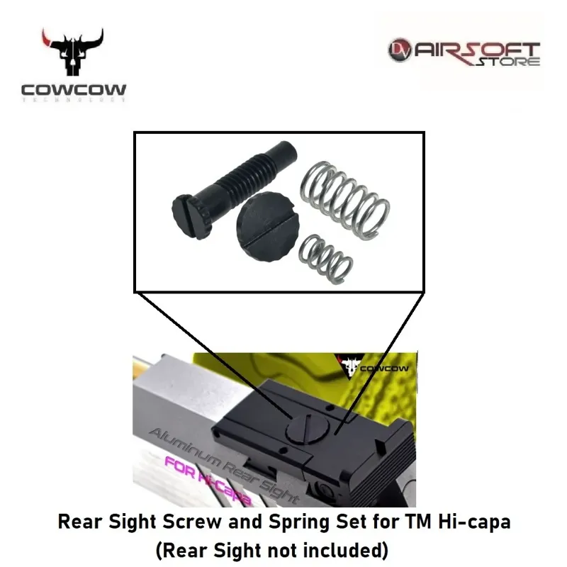Rear Sight Screw and Spring Set for TM Hi-Capa