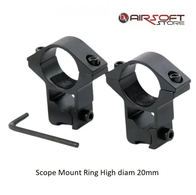 Scope Mount Ring High Diam 20mm for 11mm RIS
