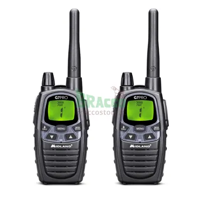 G7 Pro Coppia Ricetrasmettitori Walkie Talkie Dual Band PMR446/Lpd - 2 Batterie + 1 Caricatore Da Tavolo - (C1090.13) - Midland