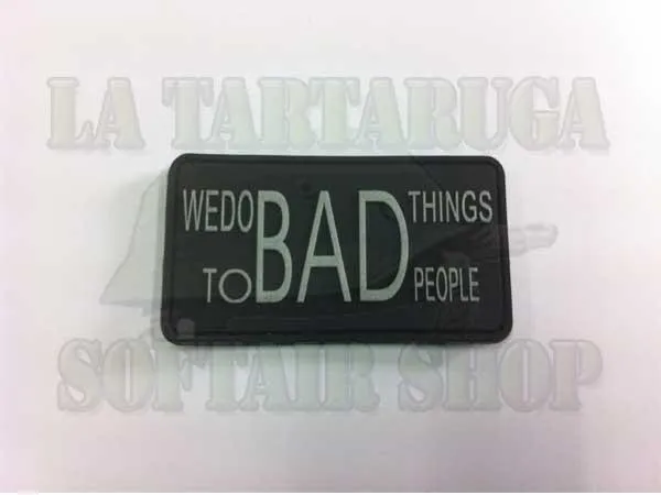 WE Do Bad Things Patch Gommata · Negro
