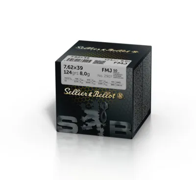 7,62 x 39 | FMJ | 124GRS | 50STUKS - Sellier & Bellot