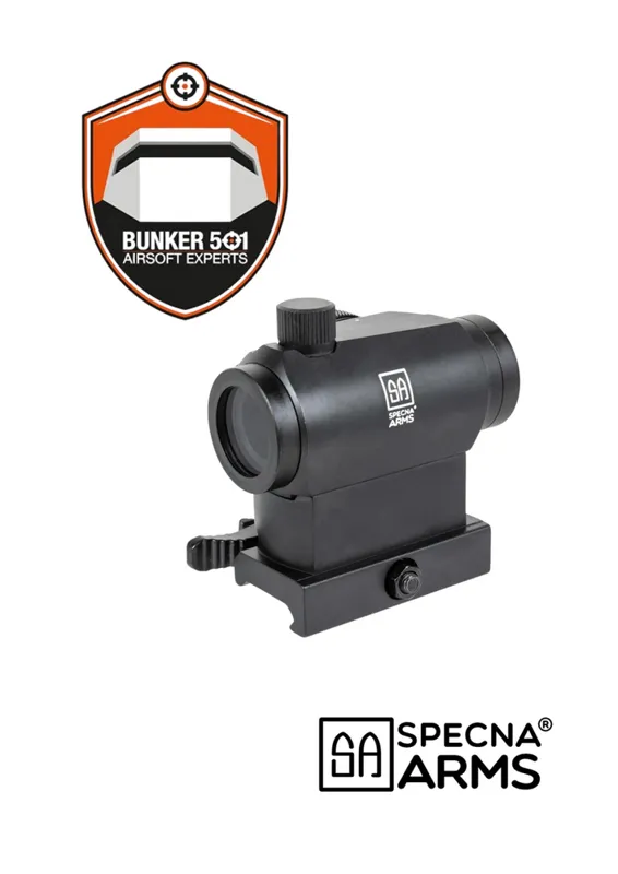 Specna Arms CORE™ Compact Red Dot Sight High/Low Mount · Negro