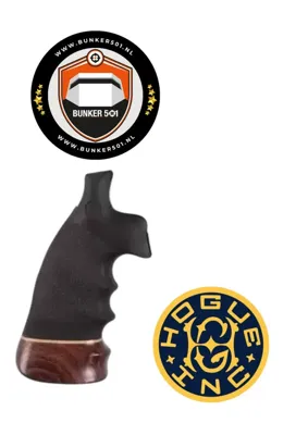 Grip 19006 K Or L Rd. Rubber Conversion Monogrip W/Wood Big Butt - Hogue