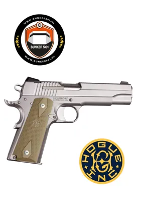 Grip 45011 Authentic 1911 Grip Rubber Double Diamond - Hogue