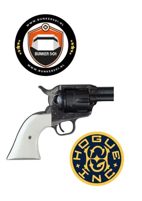 Grip 50570 Colt Single Action Ivory Polymer Cowboy Panels - Hogue