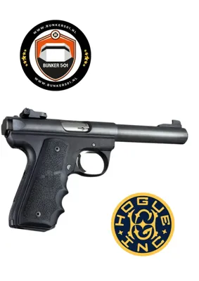 Grip 82080 Ruger 22/45 RP Rubber Grip with Finger Grooves - Hogue