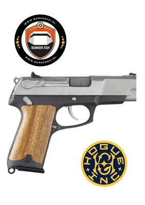 Grip 85210 Ruger P85, P89, P90 en P91 Goncalo Alves with Finger Grooves - Hogue
