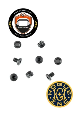01889 Thin Grip Govt. and Officers Model Hex Head Screws (4) and Bushings (4) - Hogue
