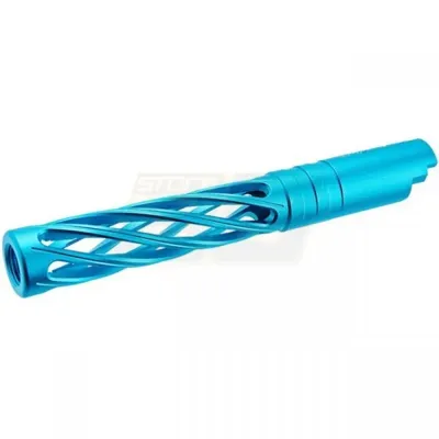 Hi-Capa 5.1 Outer Barrel Type-Dinging 6063 Aluminium - Aqua - Dr.Black