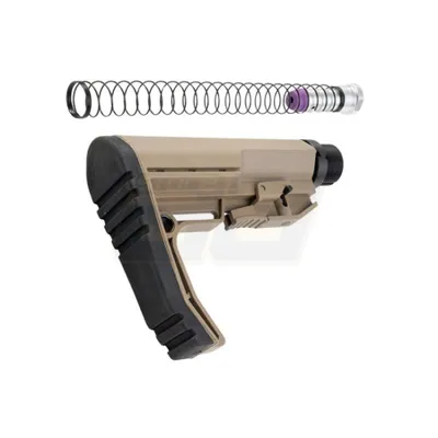 CGS MF Style Stock & 6 Point Buffer Tube Combo Set Short Version - Cyma