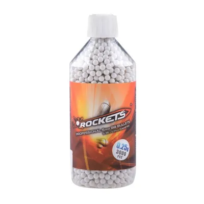 Professional 0.25 g BB’s 3000 Pcs. - Bottle - Rockets