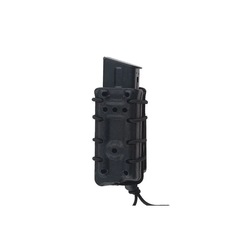 Black Eagle SMC Single Stack Magazine Pouch with Flocking (50mm) · Negro