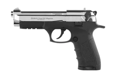 Firat P92 Magnum Chrom Schreckschusspistole 9mm PAK - Ekol