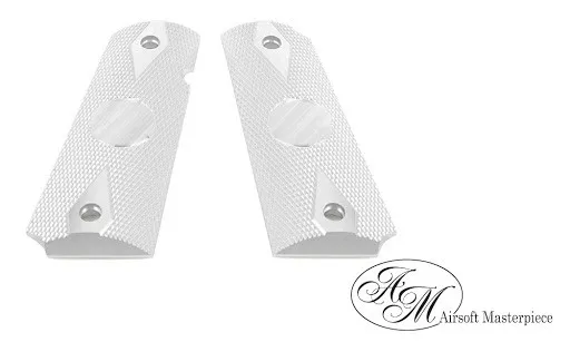 Airsoft Masterpiece 1911 Aluminium Grip Plates Colt · Negro